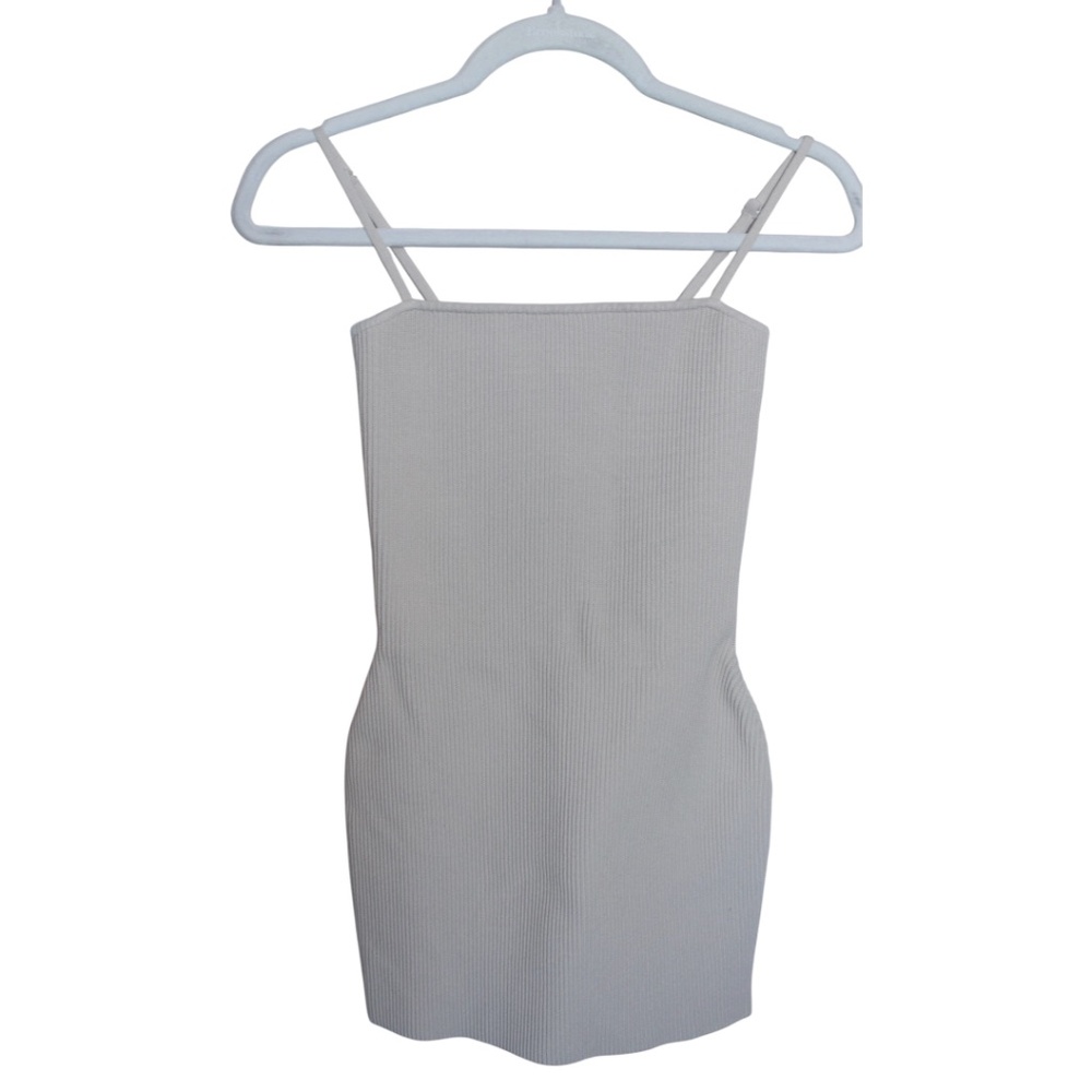 Babaton Women's Tan Sculpt Knit Cami Dress Size Small